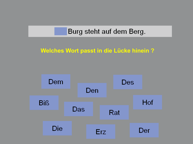 Aufgabenbild Therapiemodul Morphologie: Artikel zuordnen 2